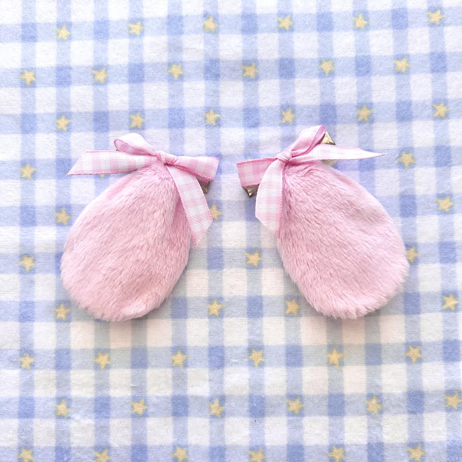 Custom Mini Bunny Ear Clips