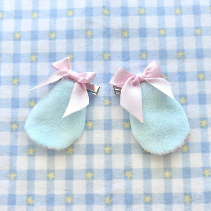 Custom Mini Bunny Ear Clips