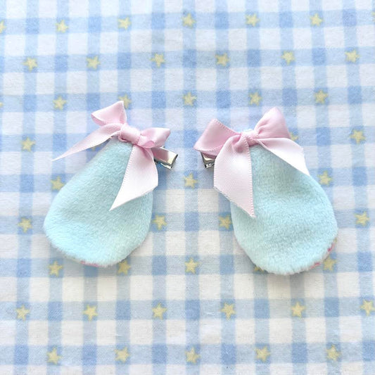 Custom Mini Bunny Ear Clips