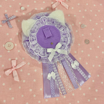 Lavender Kitten Rosette