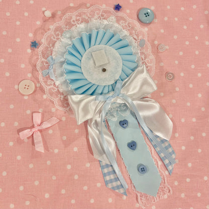 Blues & Bows Rosette