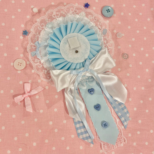 Blues & Bows Rosette