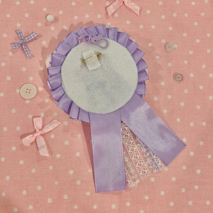 Lavender Kitten Rosette