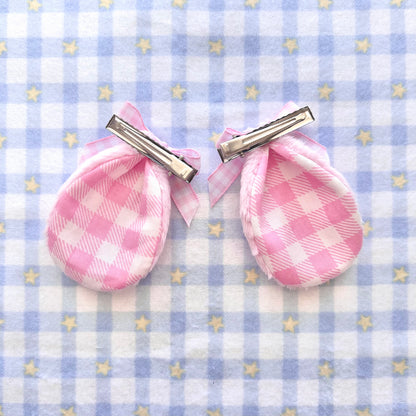 Custom Mini Bunny Ear Clips