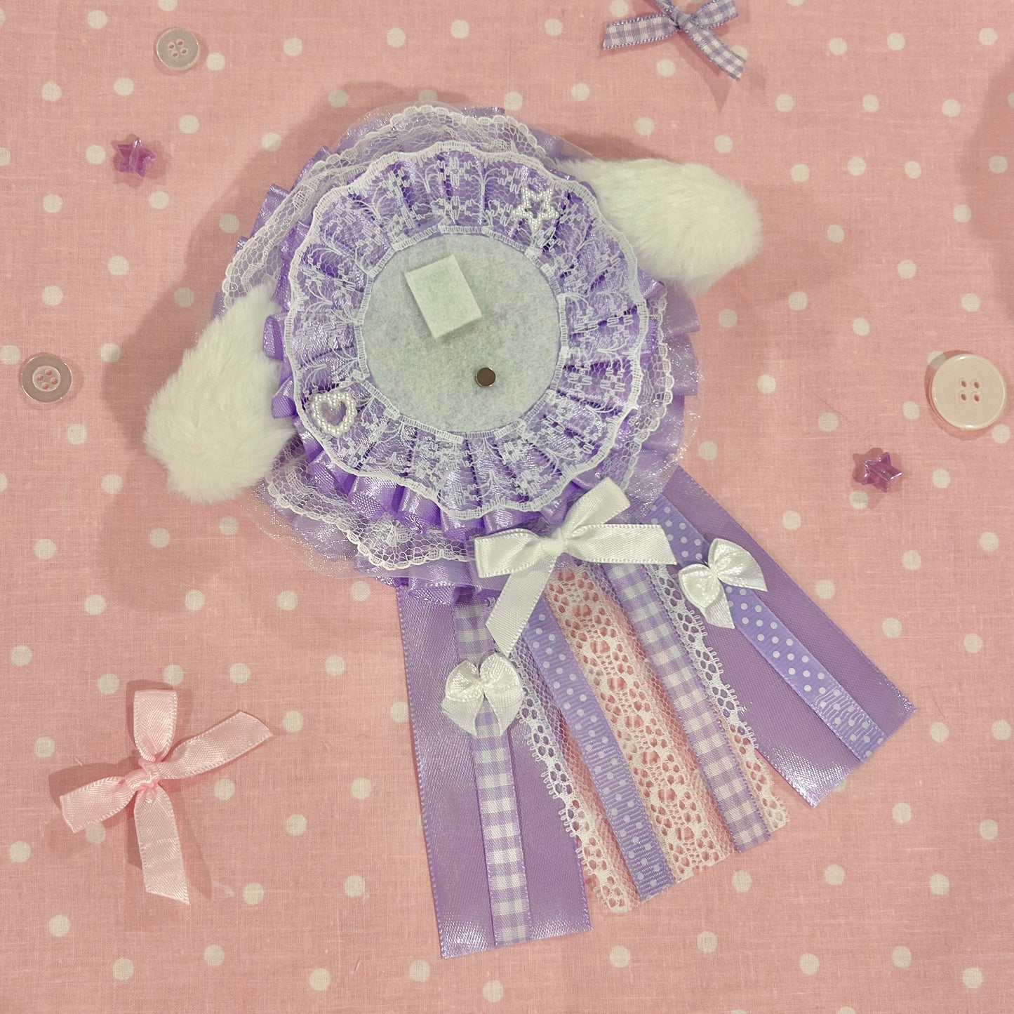 Lavender Bunny Rosette