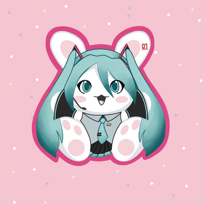 Idol Bunny Vinyl Sticker