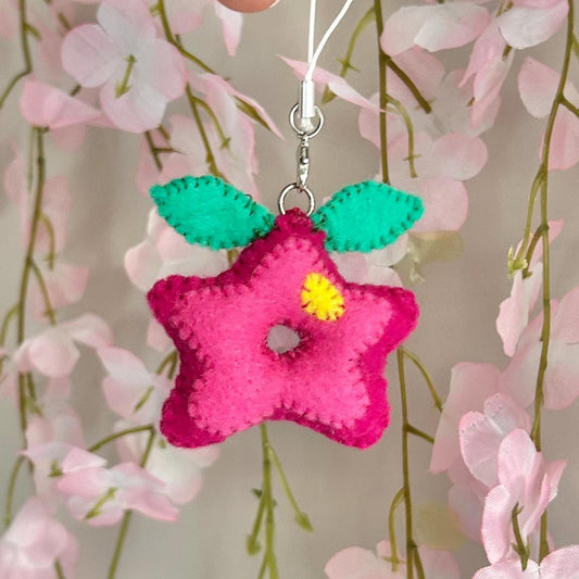 Pink! Stardew Valley Stardrop Felt Plush Keychain | Cozy Game Keychain