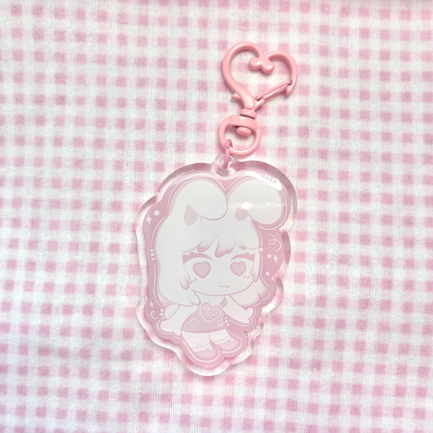 Twin Bunnygirls Acrylic Keychain
