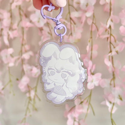 Twin Bunnygirls Acrylic Keychain