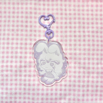 Twin Bunnygirls Acrylic Keychain