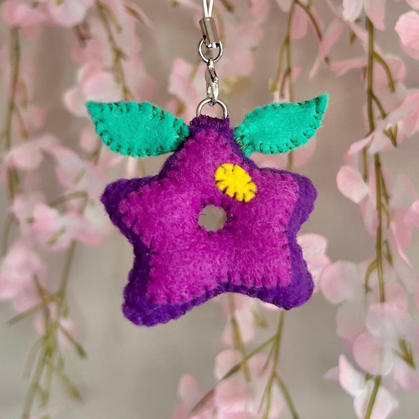 Stardew Valley Stardrop Felt Plush Keychain | Cozy Game Keychain