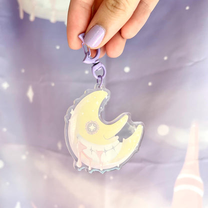 Resonance Moon Acrylic Keychain