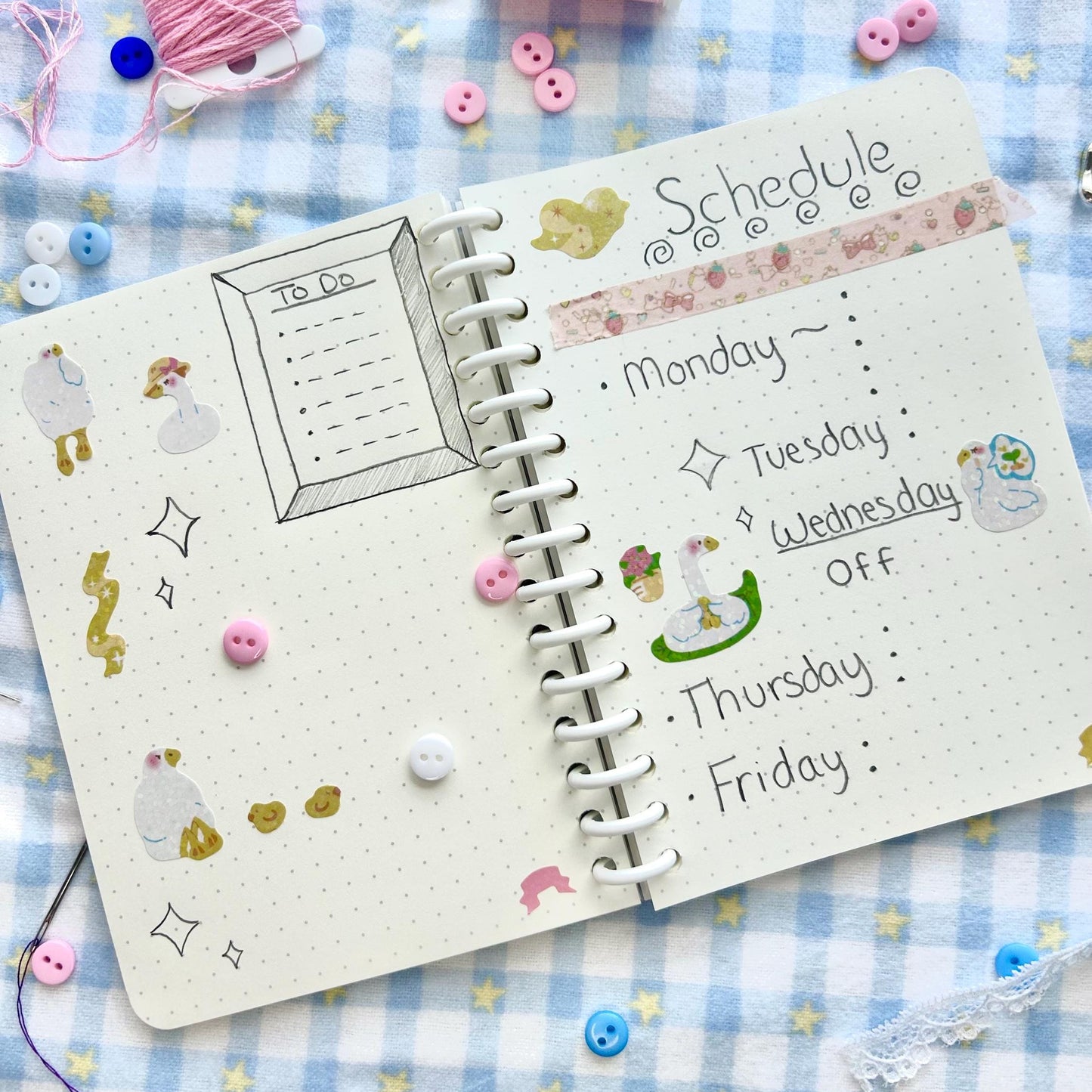 Quilted Days Bullet Journal [A6]