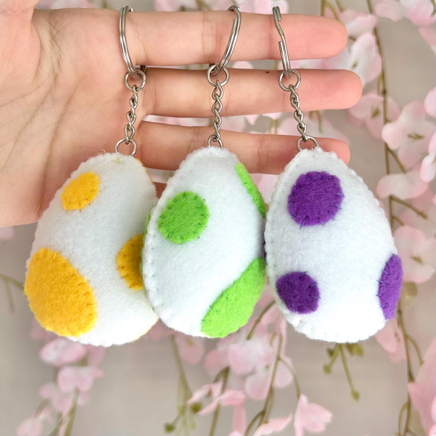 Gamer Egg Felt Plush Keychain