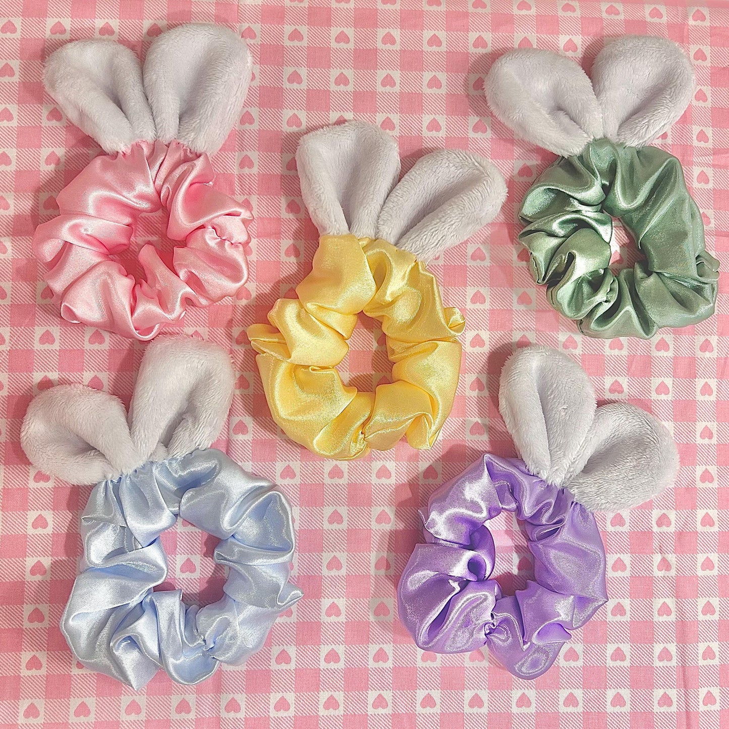 Satin Bunny Scrunchie