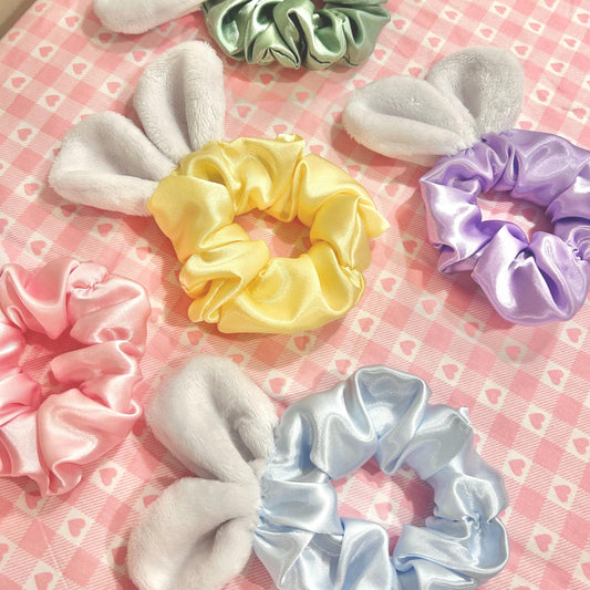 Satin Bunny Scrunchie